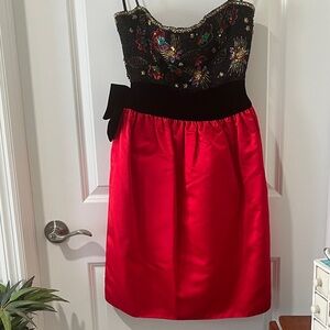 Victoria Royal Ltd Black and Red Prom Dress
